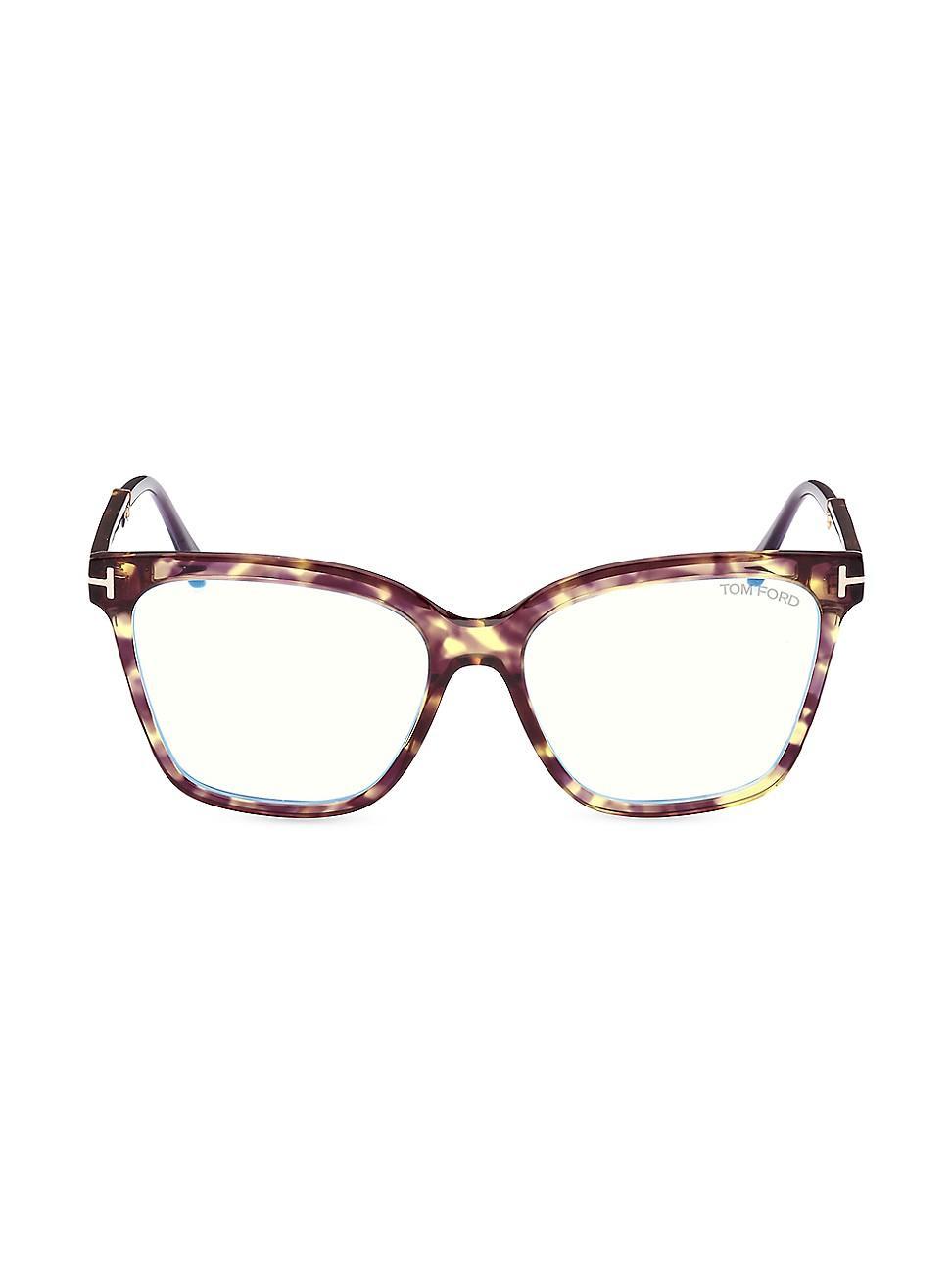 Blue Blocking Two-Tone Acetate Square Glasses Product Image