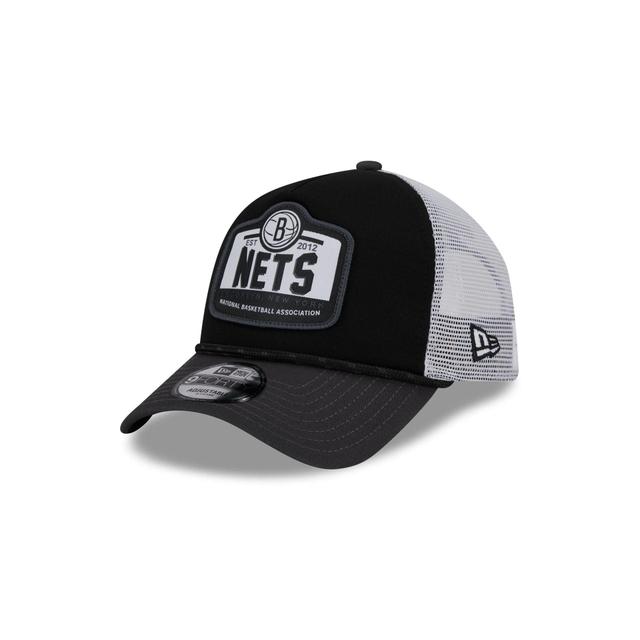 Brooklyn Nets 2024 Rally Drive 9FORTY A-Frame Trucker Hat Male Product Image