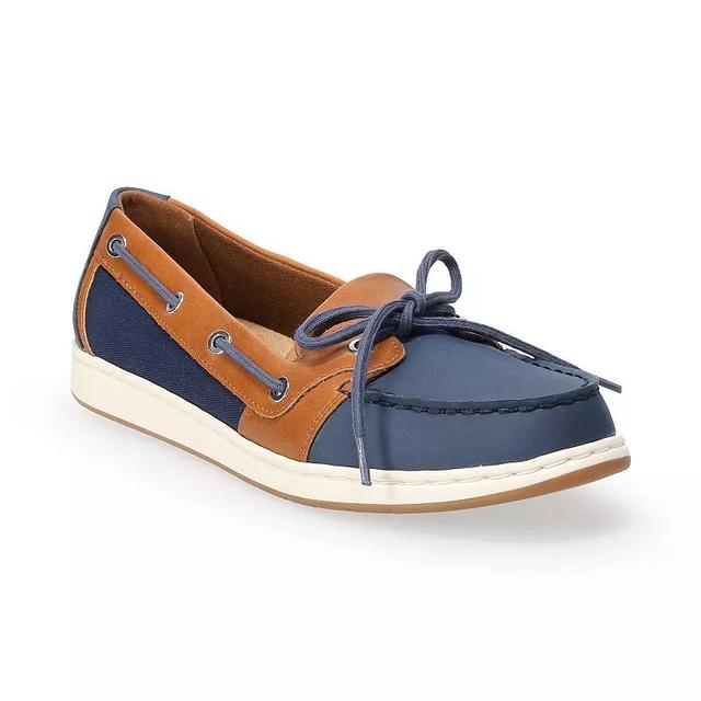 Croft & Barrow Womens Boat Shoes Blue Product Image