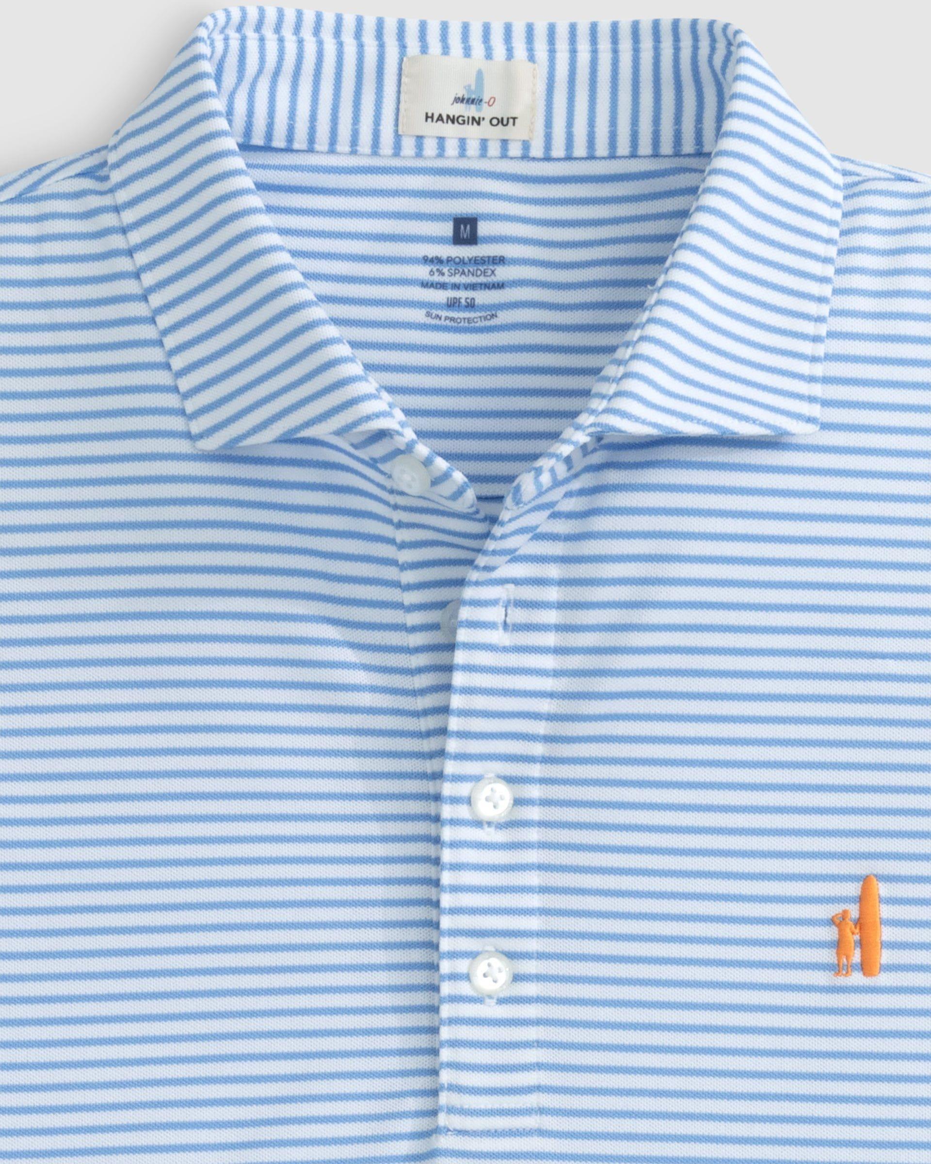 Performance Mesh Polo - Hunter Stripe Male Product Image