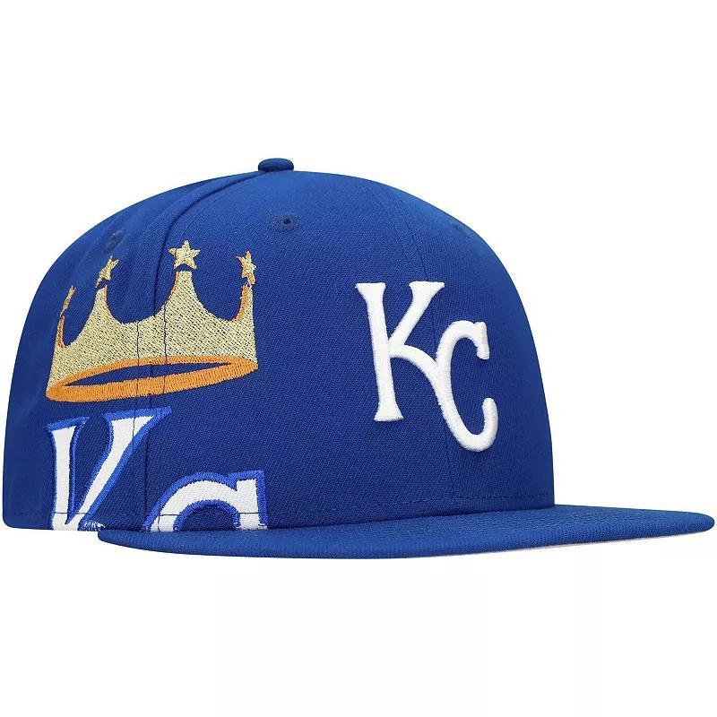 Mens New Era Royal Kansas City Royals Logo Strike 9FIFTY Snapback Hat Product Image