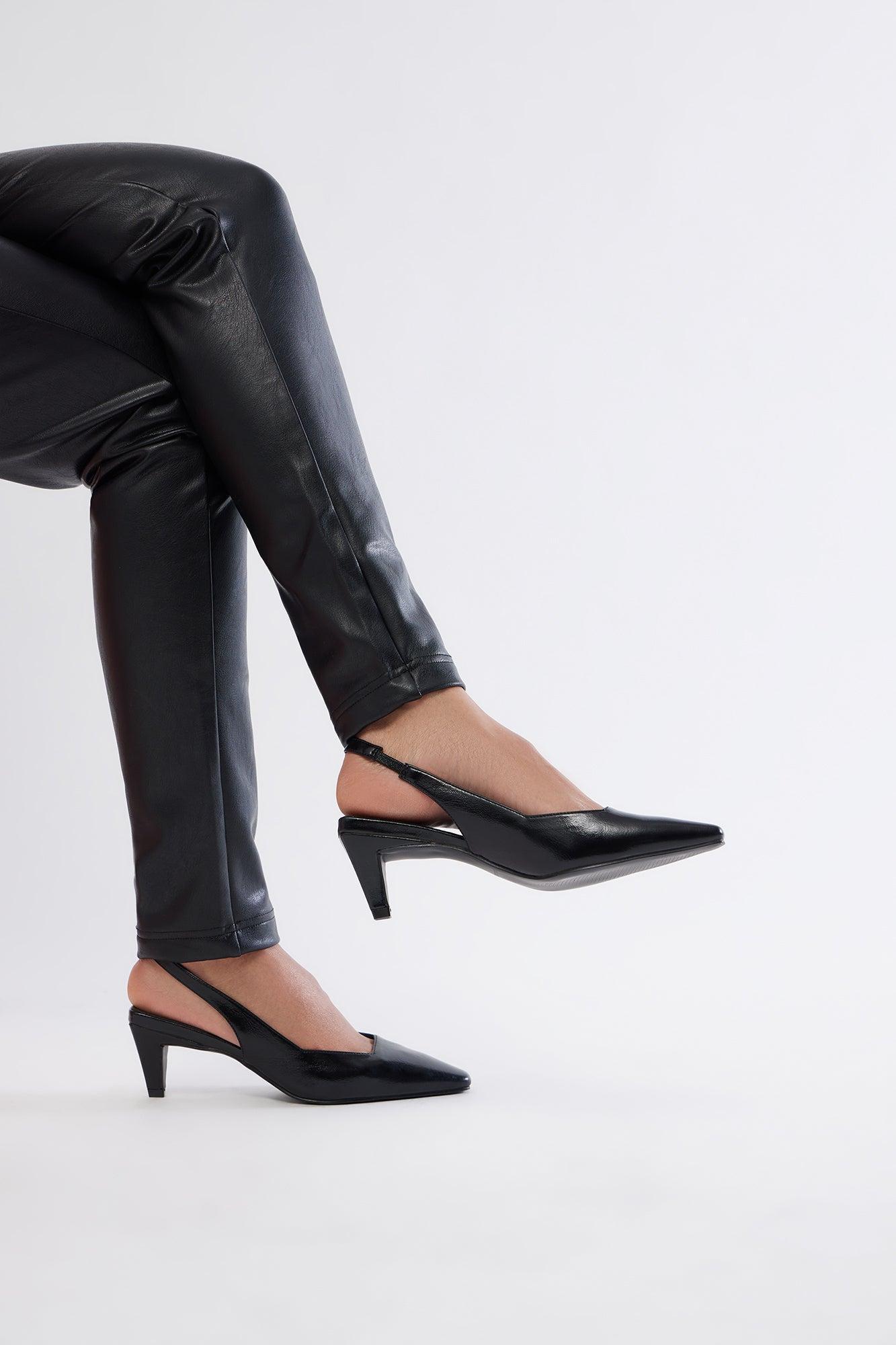 Kamari Slingback Pumps - Black Product Image