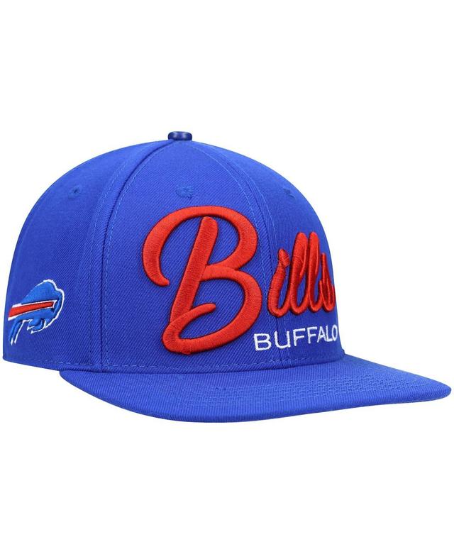 Mens Pro Standard Royal Buffalo Bills Script Wordmark Snapback Hat Product Image