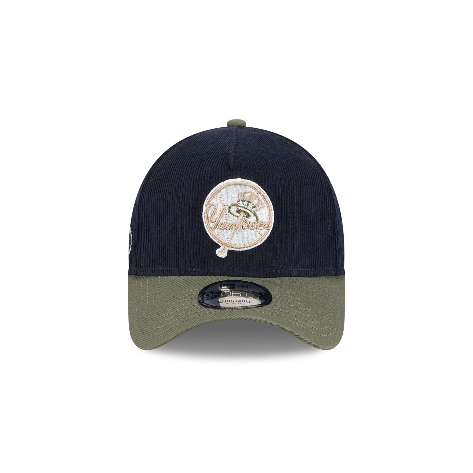 New York Yankees Navy 9FORTY A-Frame Snapback Hat Male Product Image