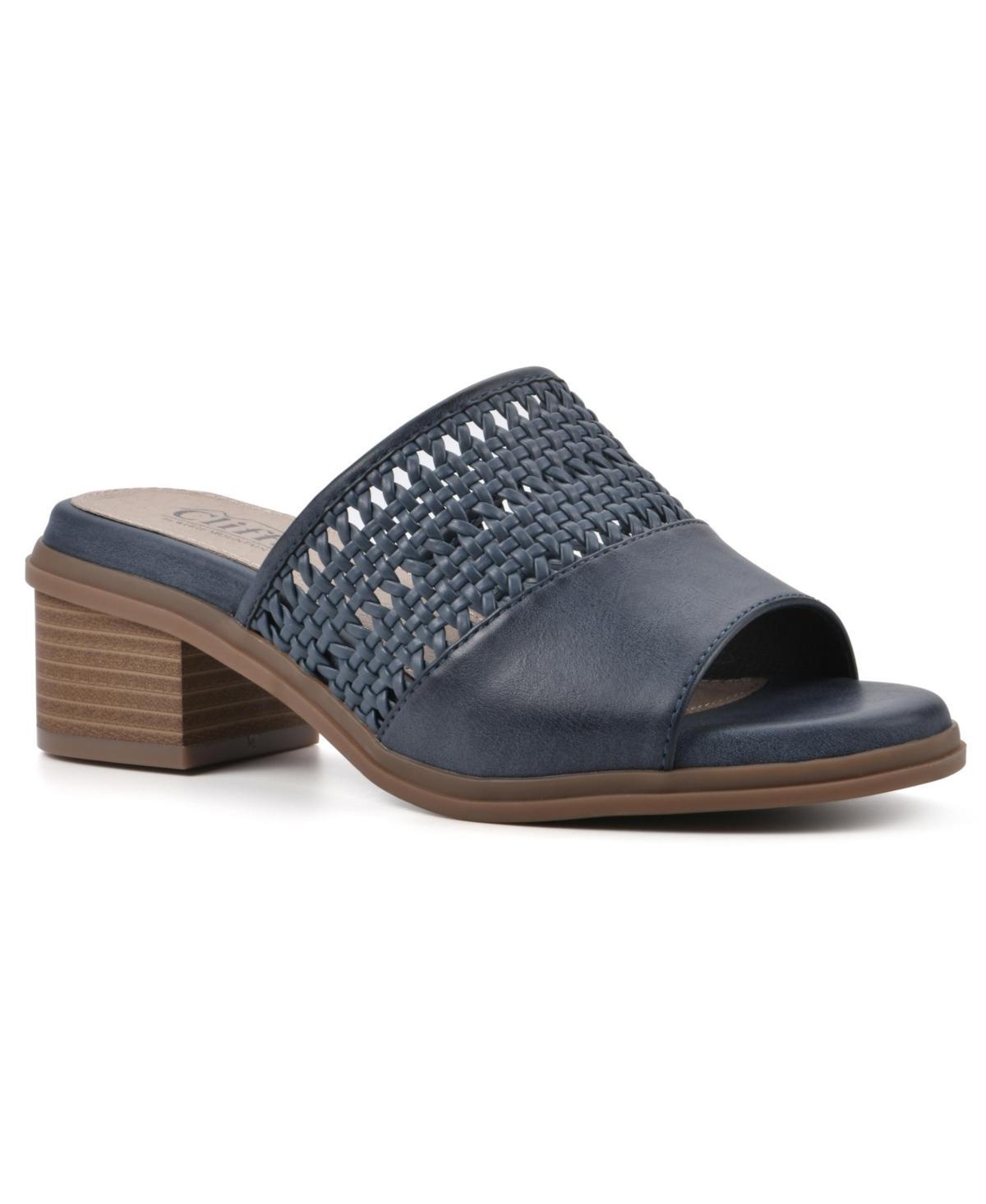 Cliffs by White Mountain Womens Corley Comfort Sandal - Dark Blue, Burnished Product Image