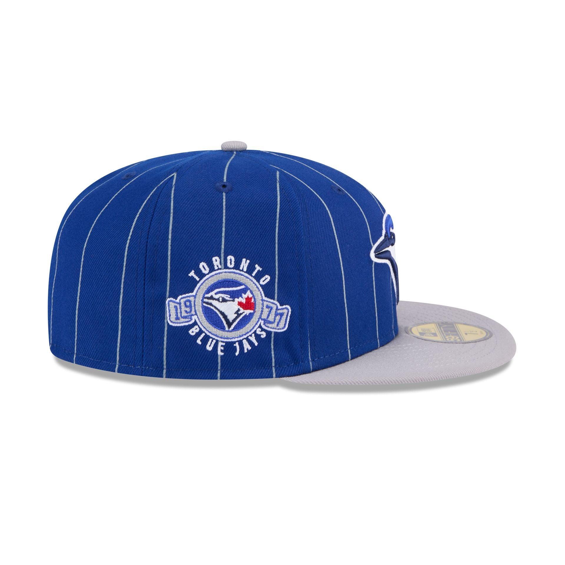 Toronto Blue Jays Throwback Pinstripe 59FIFTY Fitted Hat Male Product Image