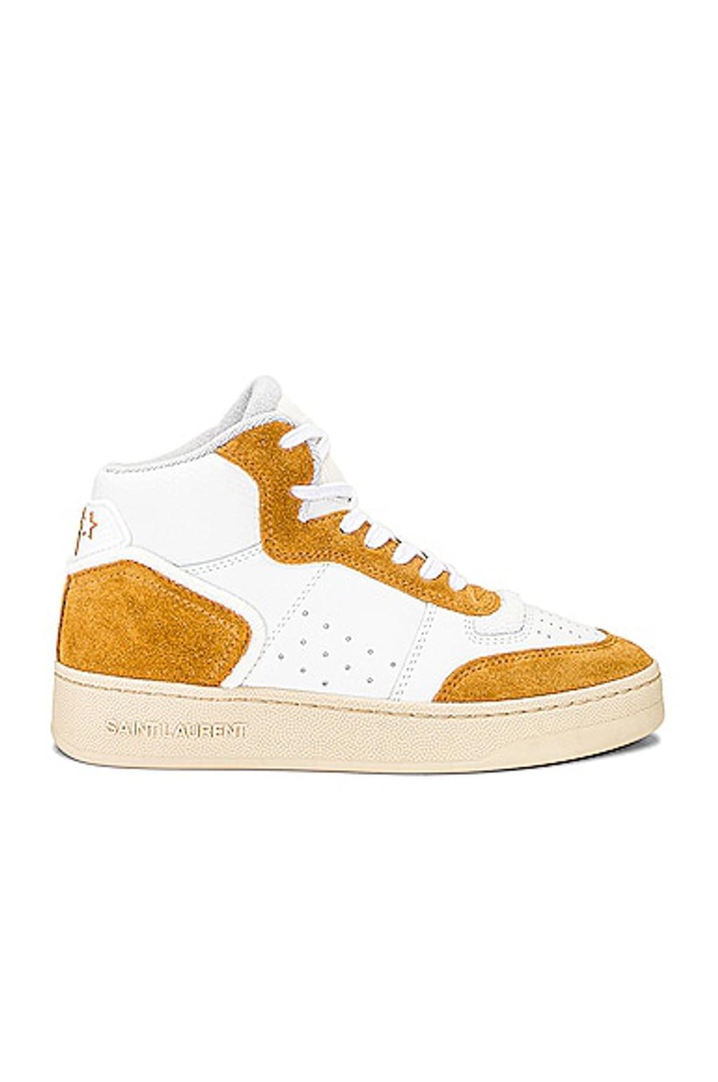 Women's Sl80 Sneakers In Leather And Suede In White Product Image