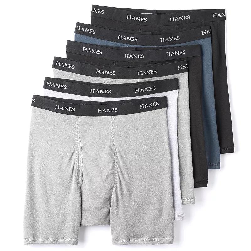 Mens Hanes Classics 5-pack + 1 Bonus Tagless Boxer Briefs Product Image