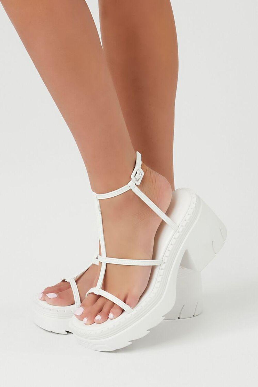 Platform Caged Block Heels | Forever 21 product image