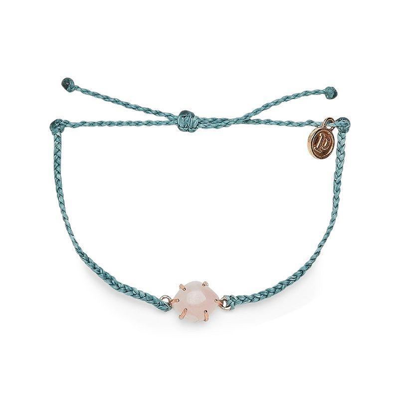 Pura Vida Crystal Cove Rose Gold Bracelet, Womens, Grey Blue Product Image