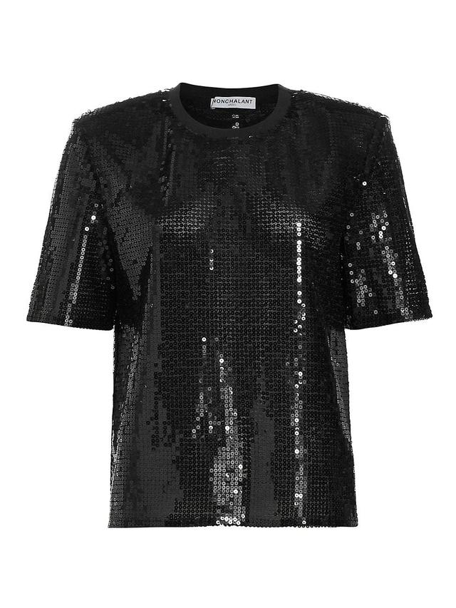 Womens Grace Sequin T-Shirt Product Image