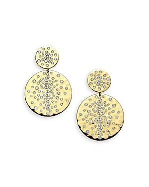 Womens Stardust 18K Yellow Gold & Diamond Double-Drop Earrings Product Image