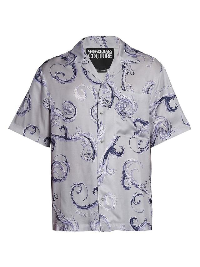 Mens Baroque Satin Camp Shirt Product Image