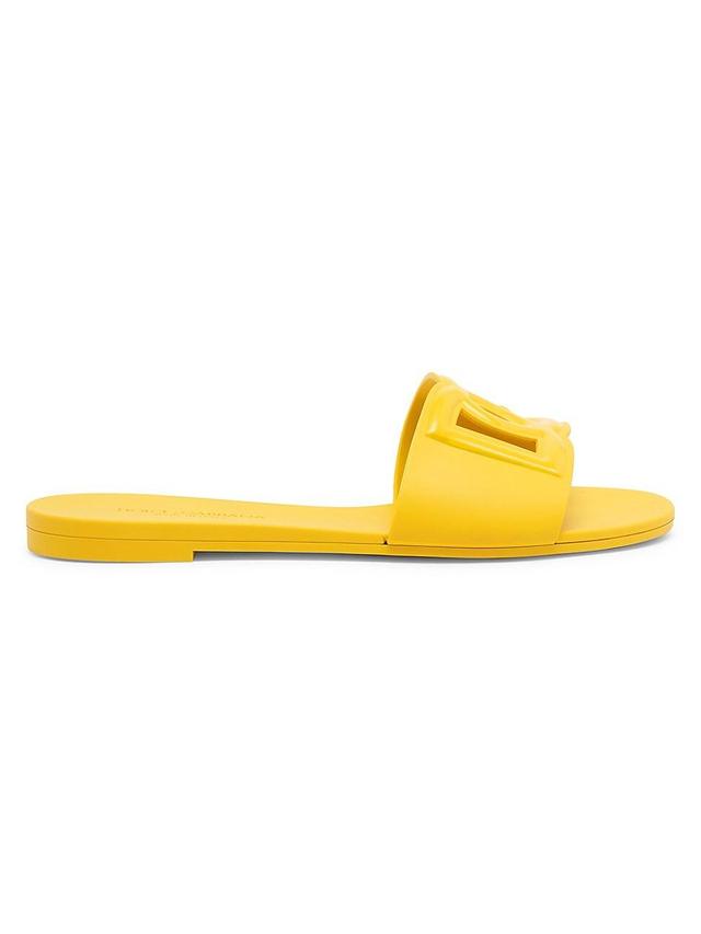 Womens Interlock Logo Rubber Slides Product Image