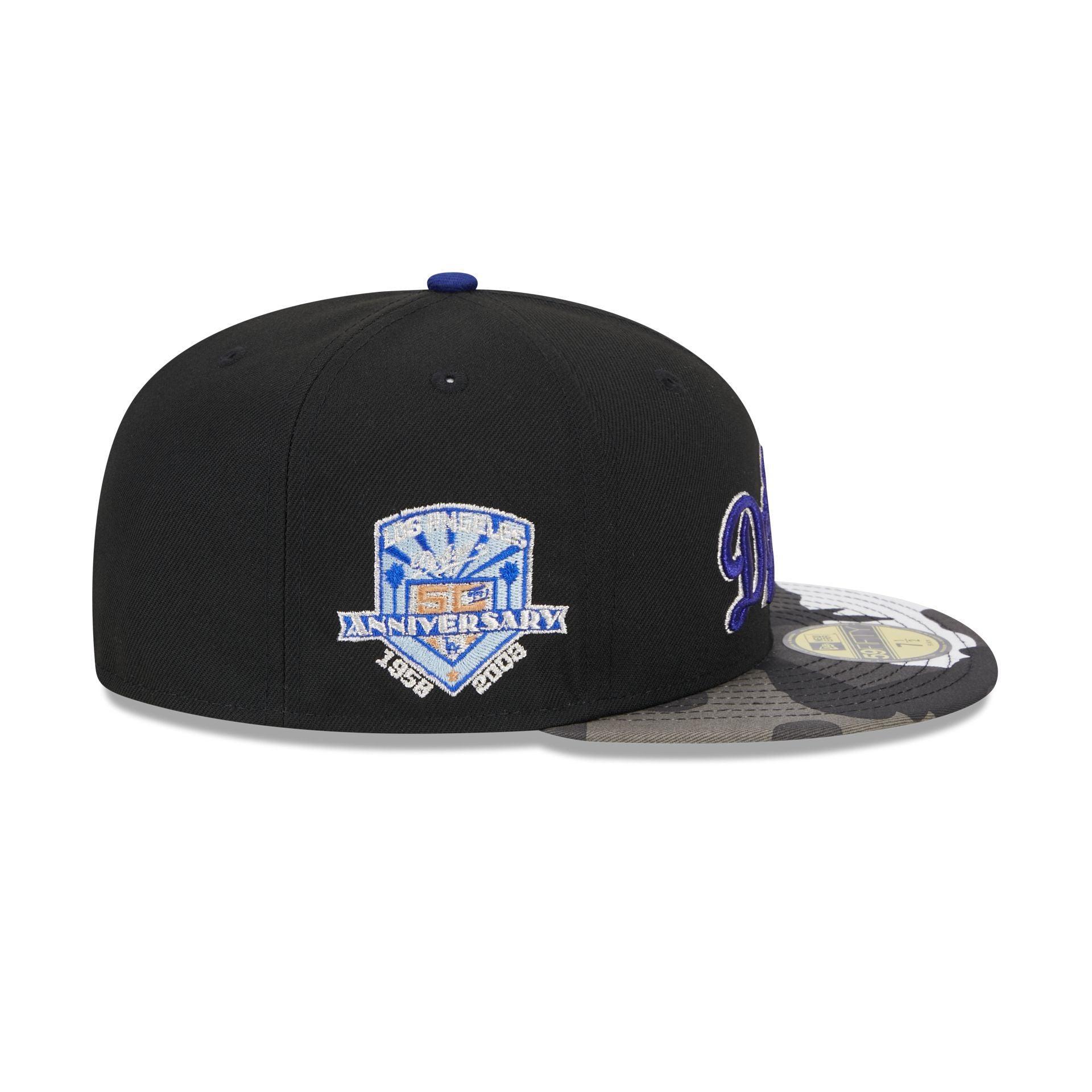 Just Caps Jacquard Visor New York Mets 59FIFTY Fitted Hat Male Product Image