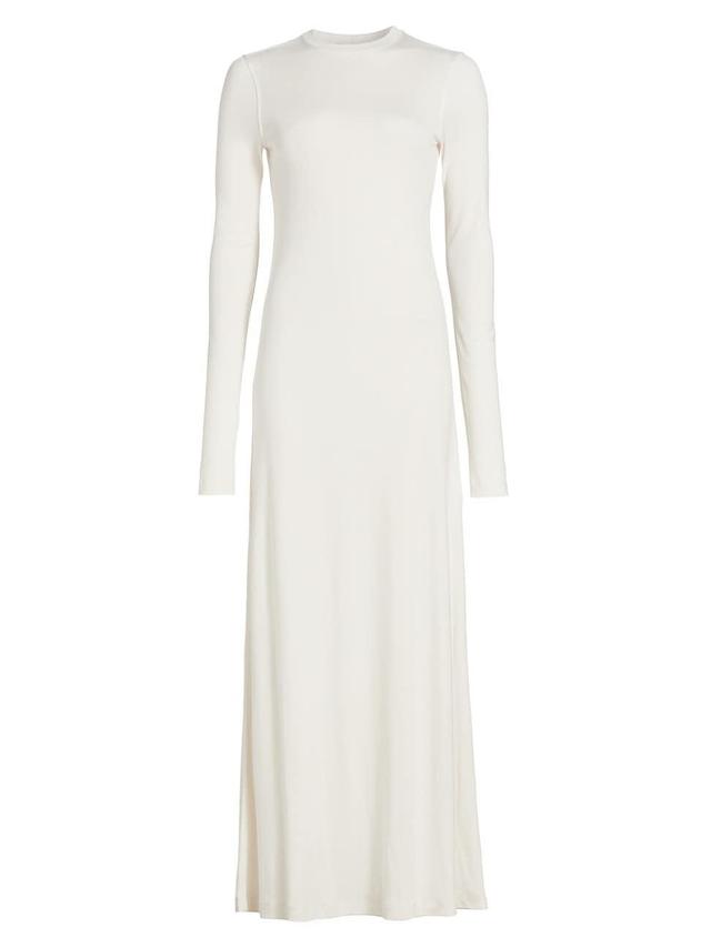 Womens Jersey Long-Sleeve Maxi Dress Product Image