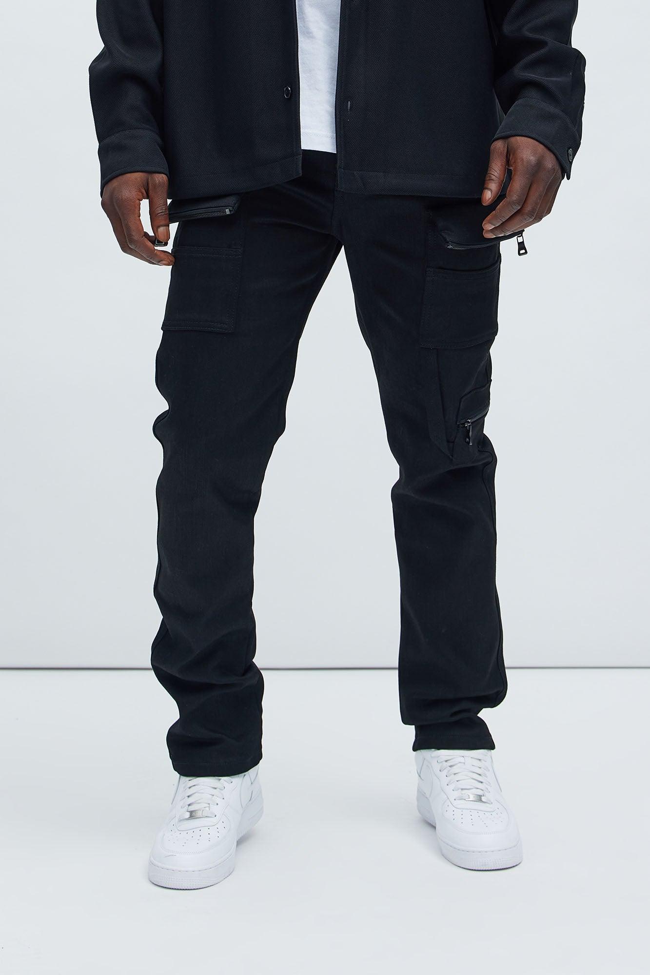 Go With It Cargo Slim Pants - Black Product Image