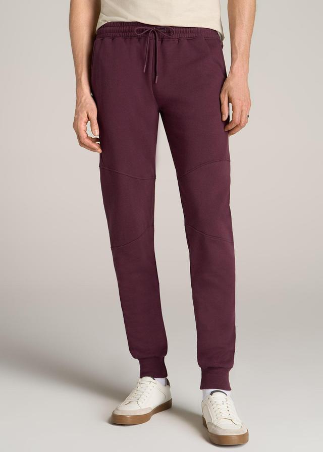 Wearever Fleece Joggers for Tall Men in Maroon Product Image