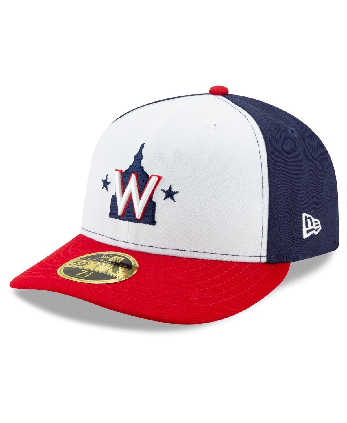 Mens New Era White/Navy Washington Nationals Alternate 2020 Authentic Collection On-Field Low Profile Fitted Hat Product Image