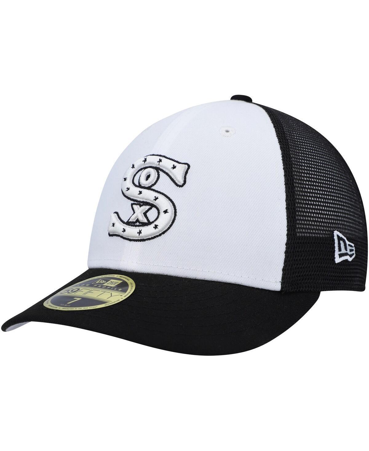 Mens New Era White/Navy Cleveland Guardians 2023 On-Field Batting Practice Low Profile 59FIFTY Fitted Hat Product Image