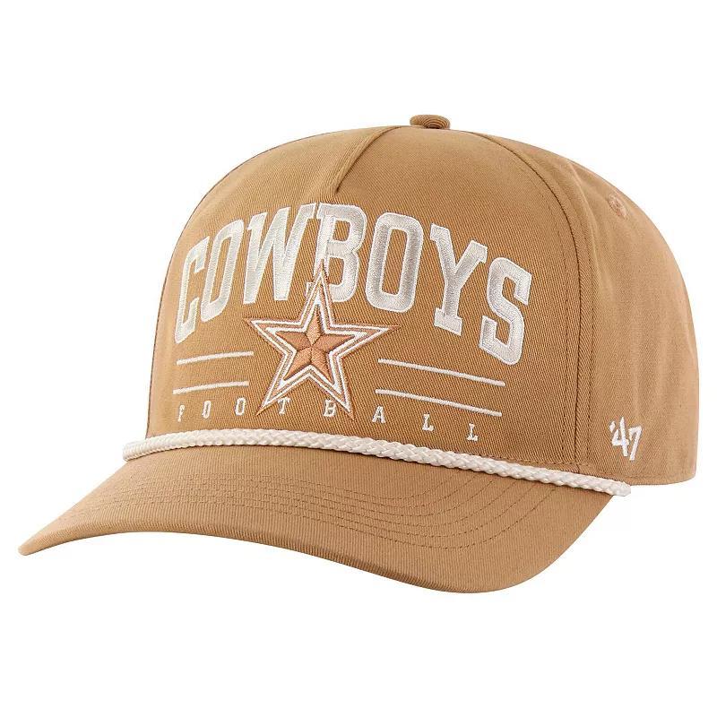 Mens 47 Tan Dallas Cowboys Roscoe Rope Hitch Adjustable Hat Product Image