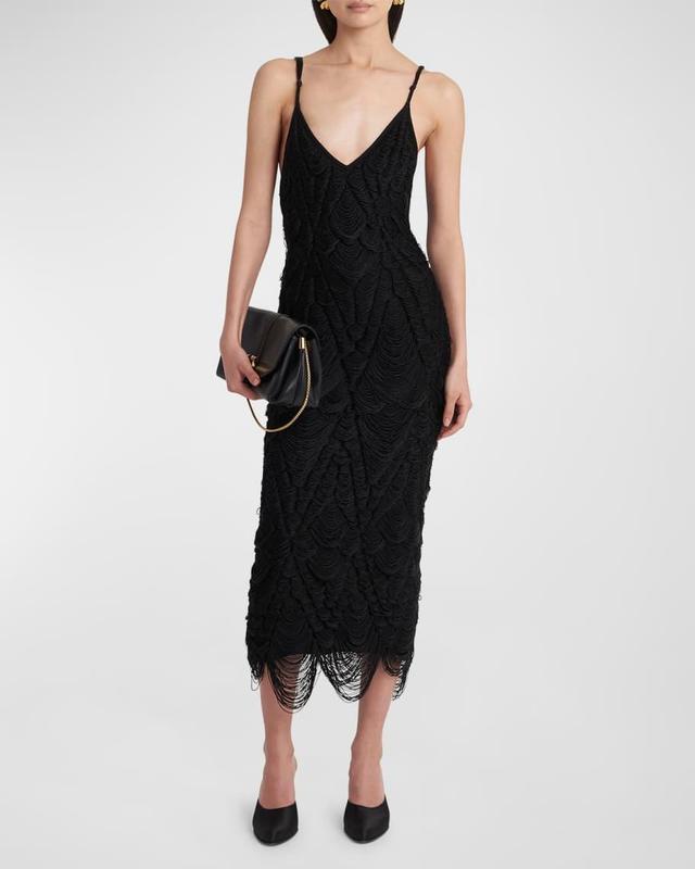 Macrame Knit Midi Dress Product Image