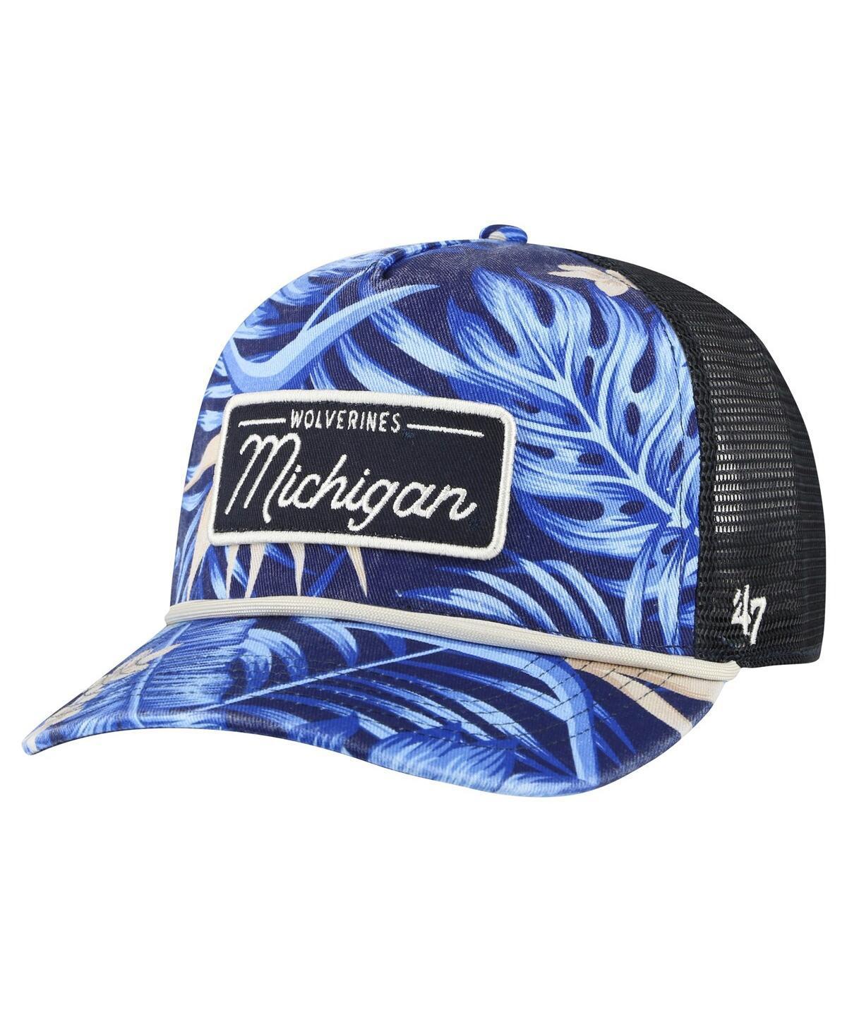 Mens 47 Michigan Wolverines Tropicalia Hitch Adjustable Hat, Blue Product Image