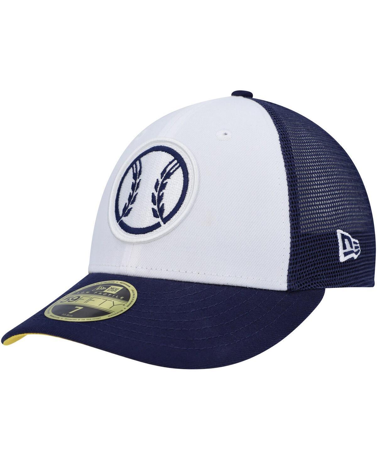 Mens New Era White Milwaukee Brewers 2023 On-Field Batting Practice Low Profile 59FIFTY Fitted Hat - White Product Image