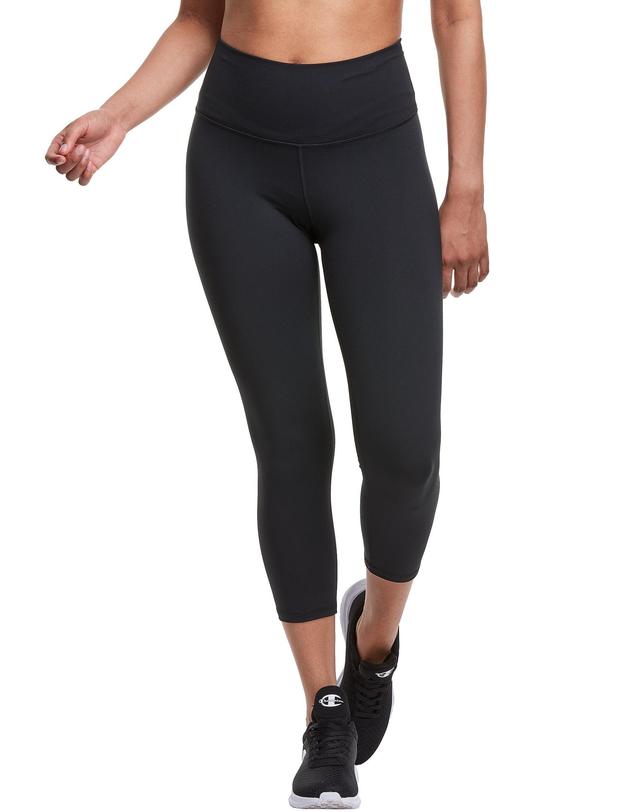 Womens Champion Soft Touch Capri Leggings, 21 Black M Product Image