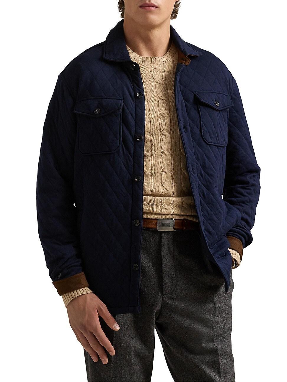 Mens Aviator Quilted Overshirt Product Image