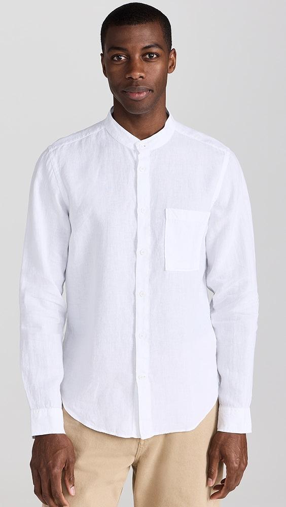 NN07 Eddie Linen Band Collar Shirt | Shopbop Product Image