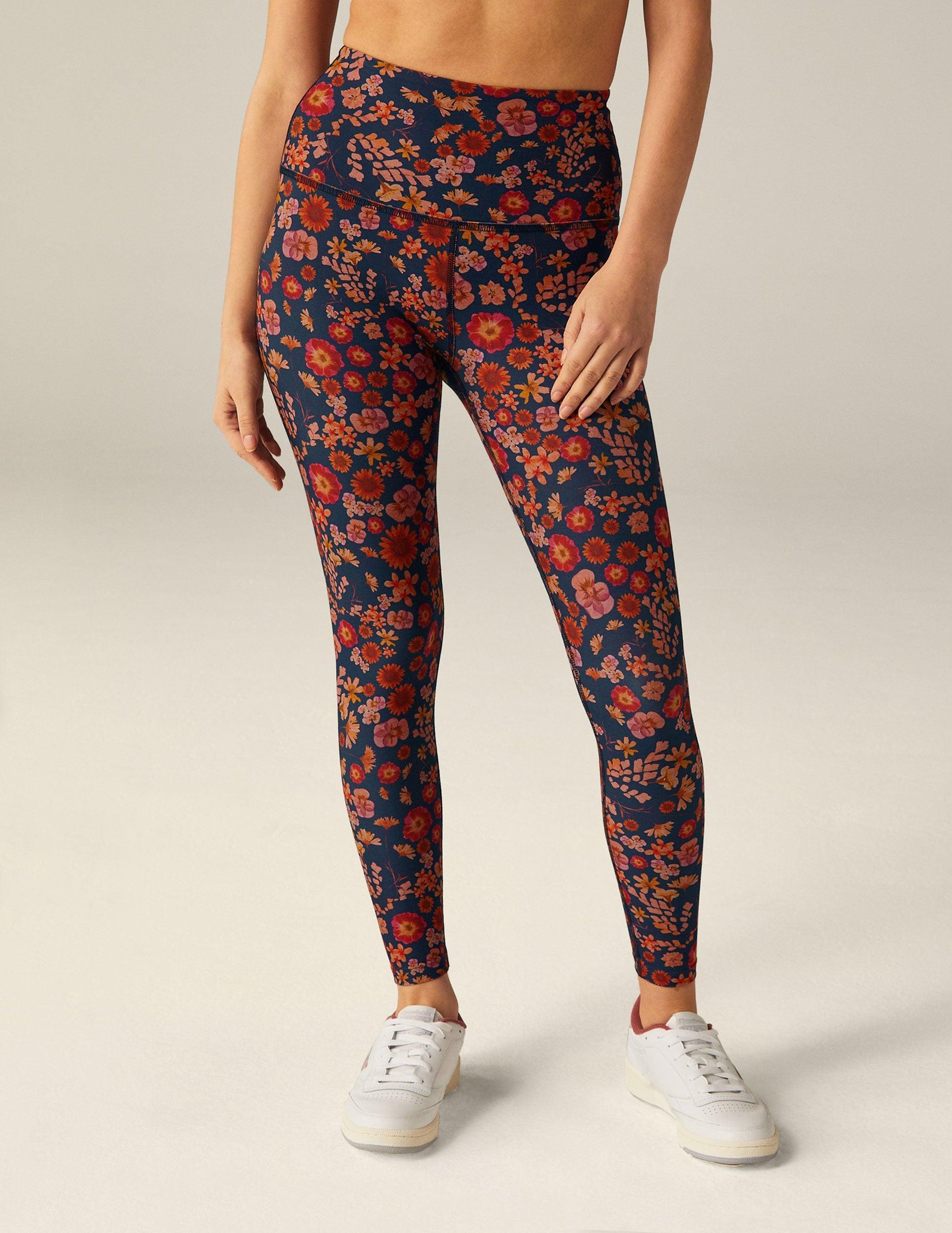 Retro Press Floral SoftMark High Waisted Midi Legging Product Image