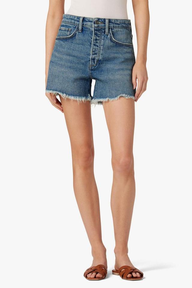 The Jessie Relaxed Short Frayed Hem- Not Your Babe Product Image