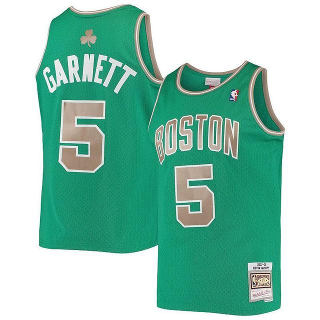 Mens Mitchell & Ness Kevin Garnett Kelly Boston Celtics 2001/02 Hardwood Classics Swingman Jersey Product Image