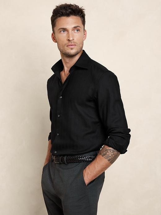 Herringbone Dress Shirt Product Image