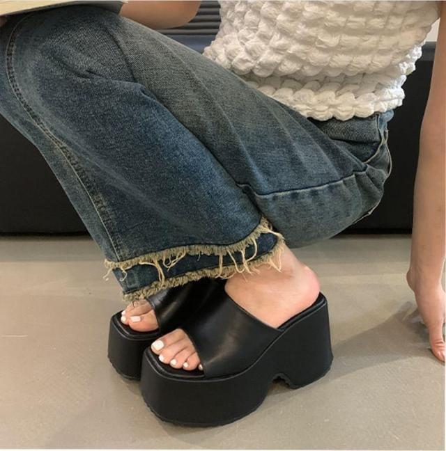 Platform Slide Sandals Product Image