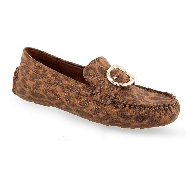 Aerosoles Case Womens Cheetah Print Loafers Product Image