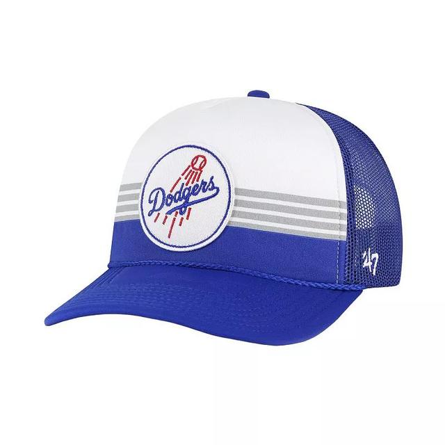 Mens 47 Royal Los Angeles Dodgers Lift Off Foam Front Mesh Trucker Adjustable Hat Product Image