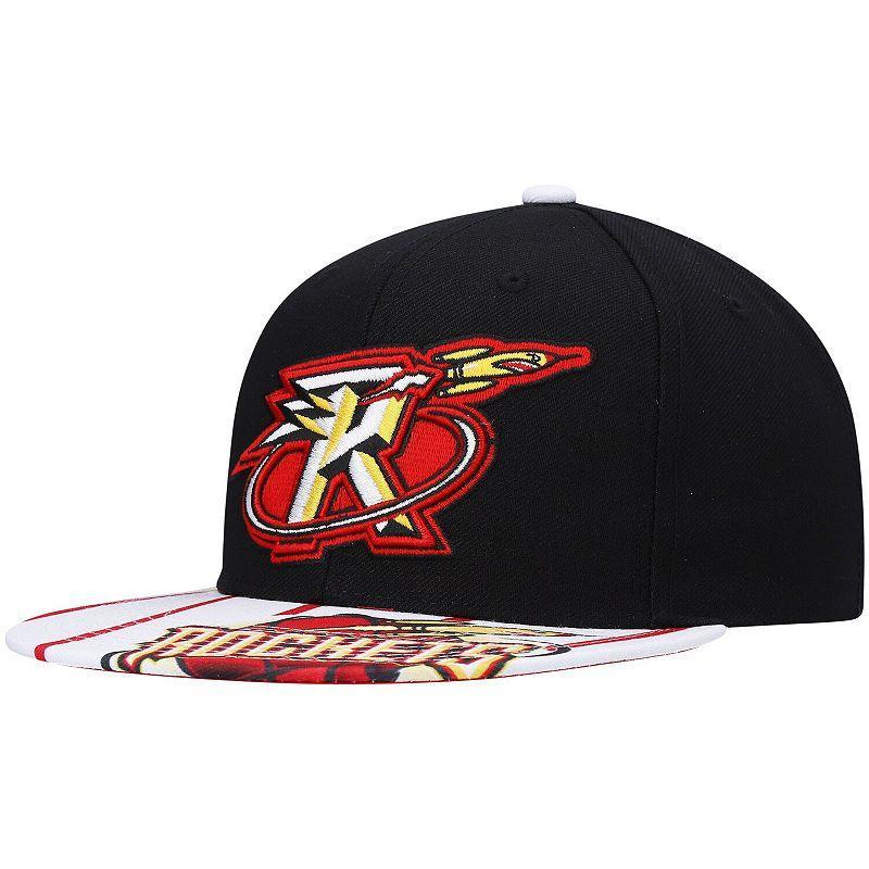 Mens Mitchell & Ness x Lids Black/White Houston Rockets Hardwood Classics Reload 3.0 Snapback Hat Product Image