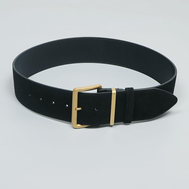 Faux Leather Wide Belt Product Image