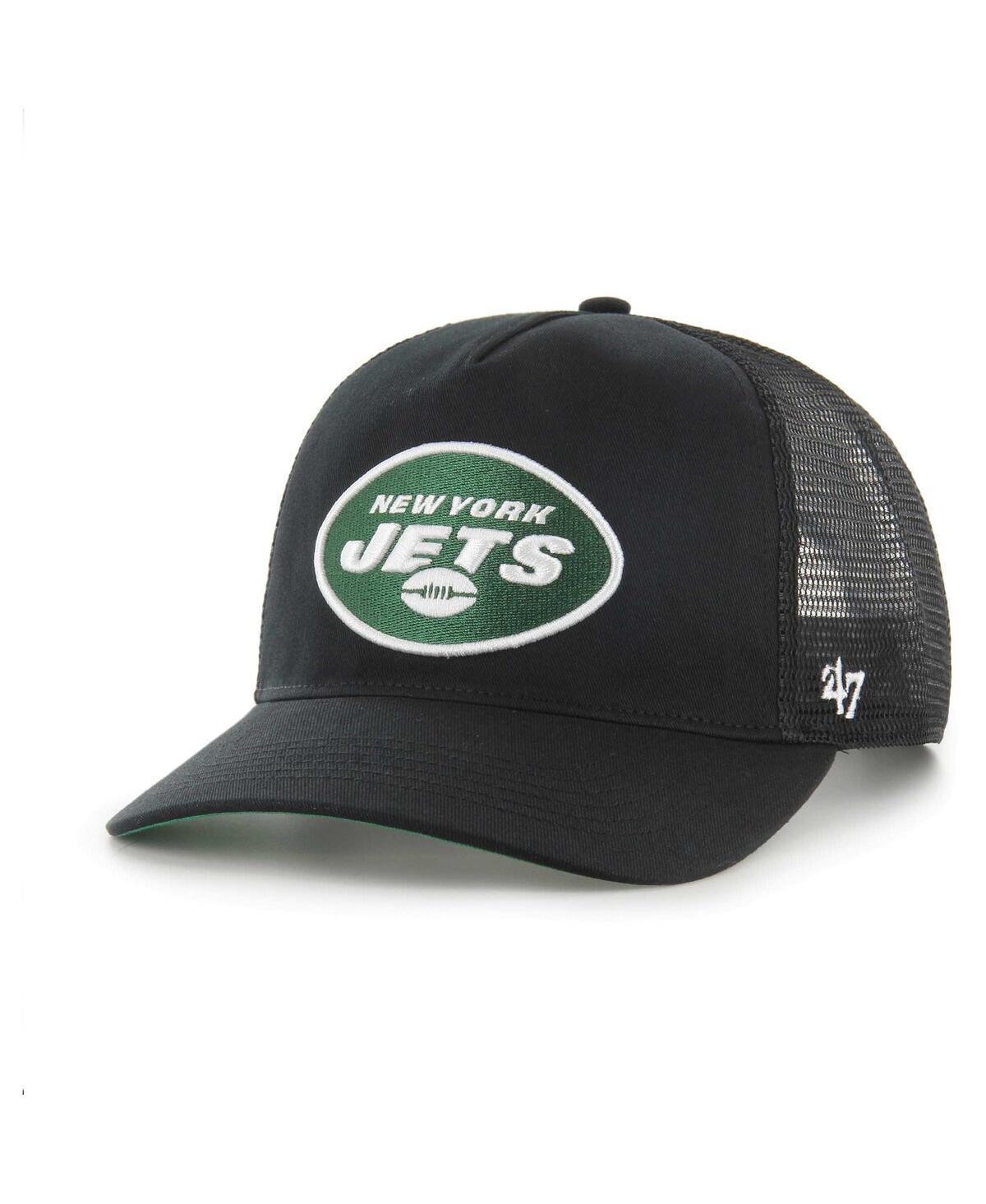 47 Brand Mens Black New York Jets Mesh Hitch Trucker Adjustable Hat Product Image