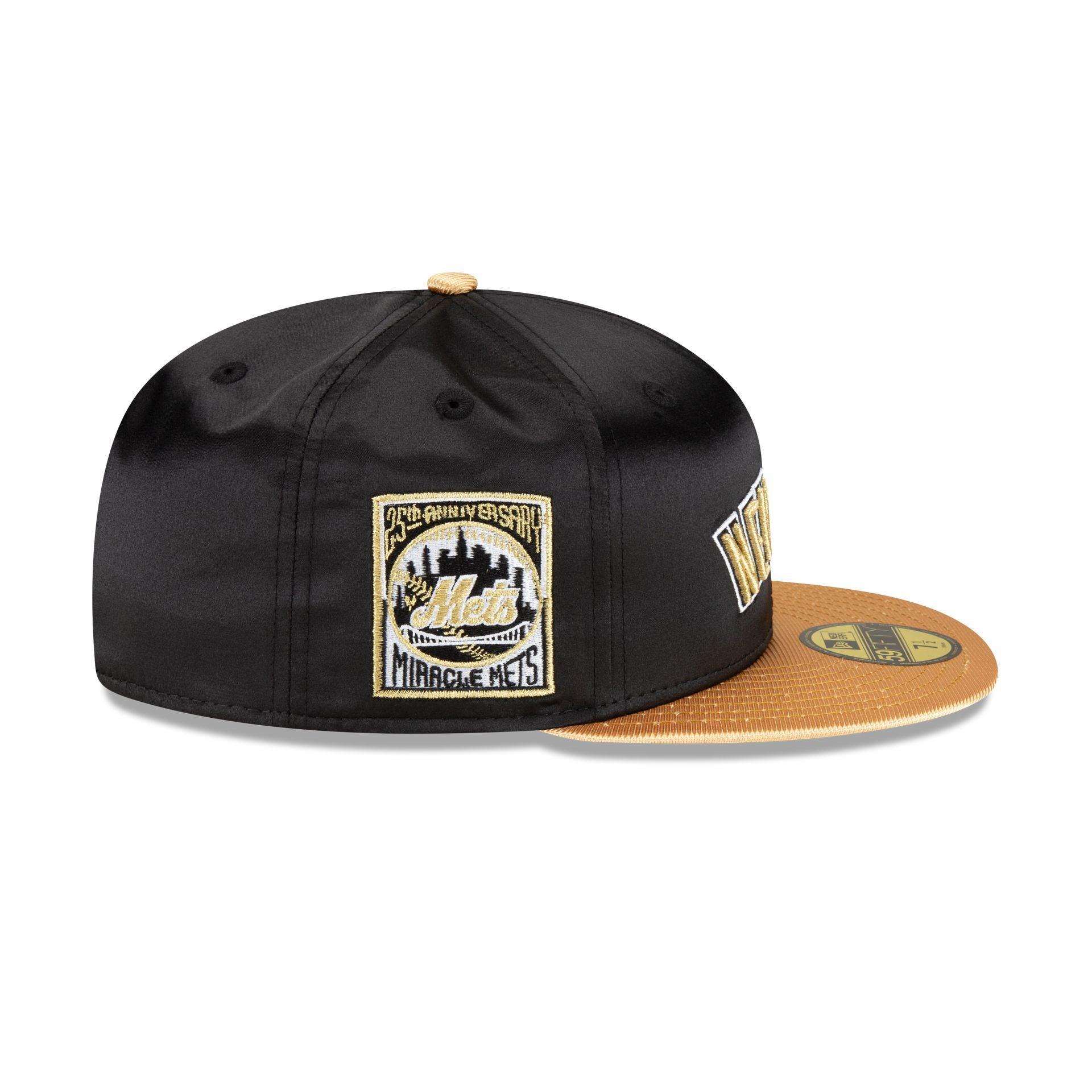 New York Mets Metallic Gold 59FIFTY Fitted Hat Male Product Image