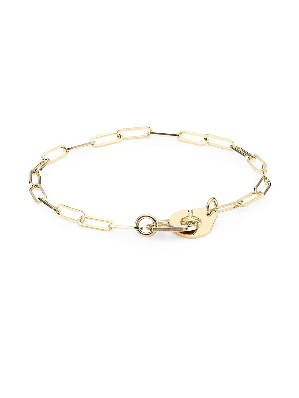 Womens Menottes Dinh Van R10 18K Yellow Gold Chain Bracelet Product Image