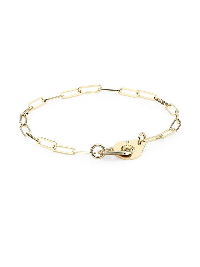 Womens Menottes Dinh Van R10 18K Yellow Gold Chain Bracelet Product Image