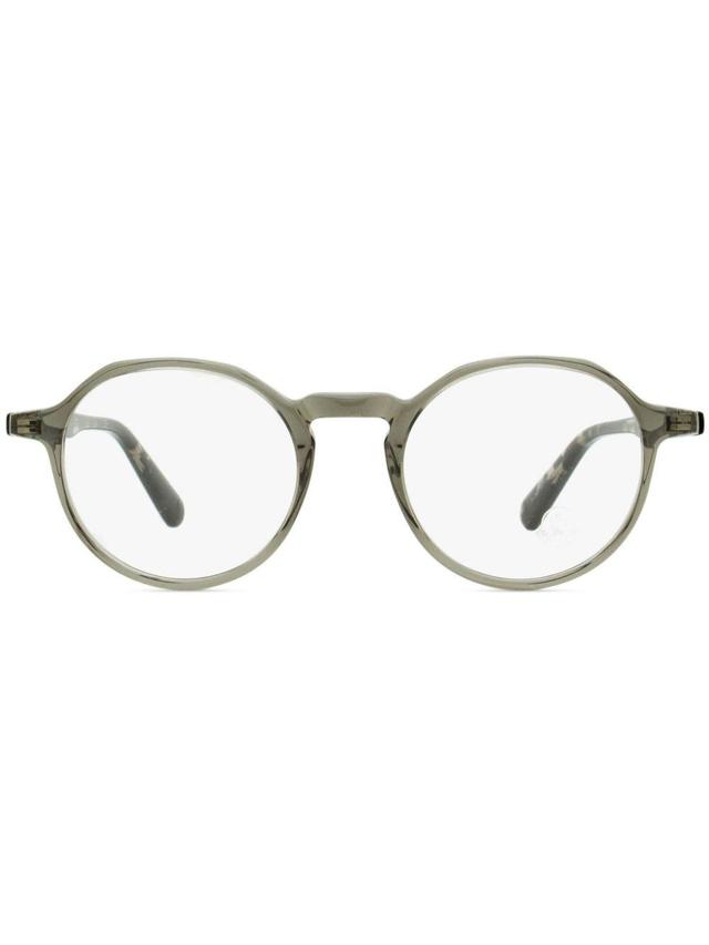 MONCLER Ml5120 Oval-frame Glasses In Grau Product Image