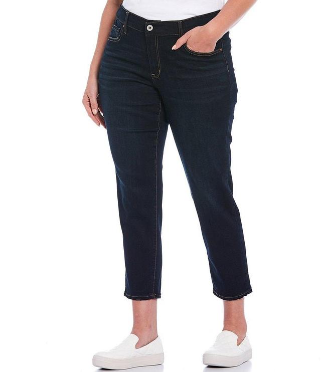 Jessica Simpson Plus Size Mika Best Friend Slouchy Skinny Roll Cuff Ankle Jeans Product Image