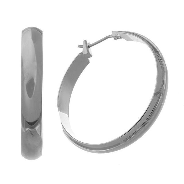 Napier Silver-Tone Hoop Earring Product Image