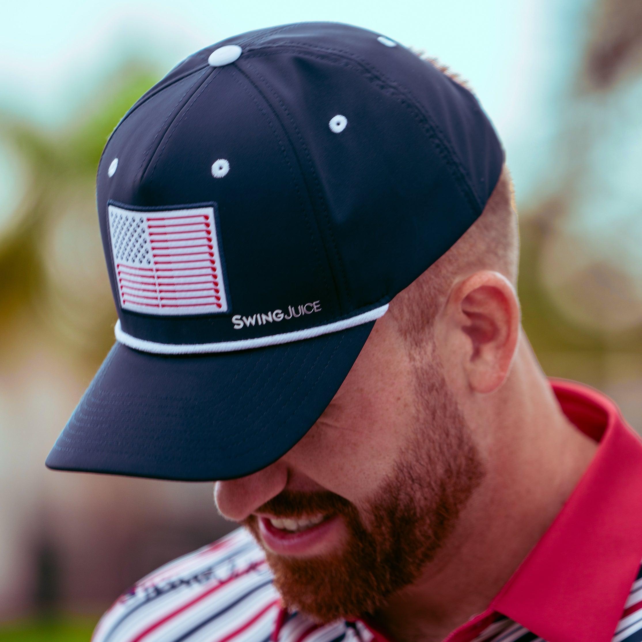 SwingJuice Men's Golf Flag Polo & Rope Hat Bundle Product Image