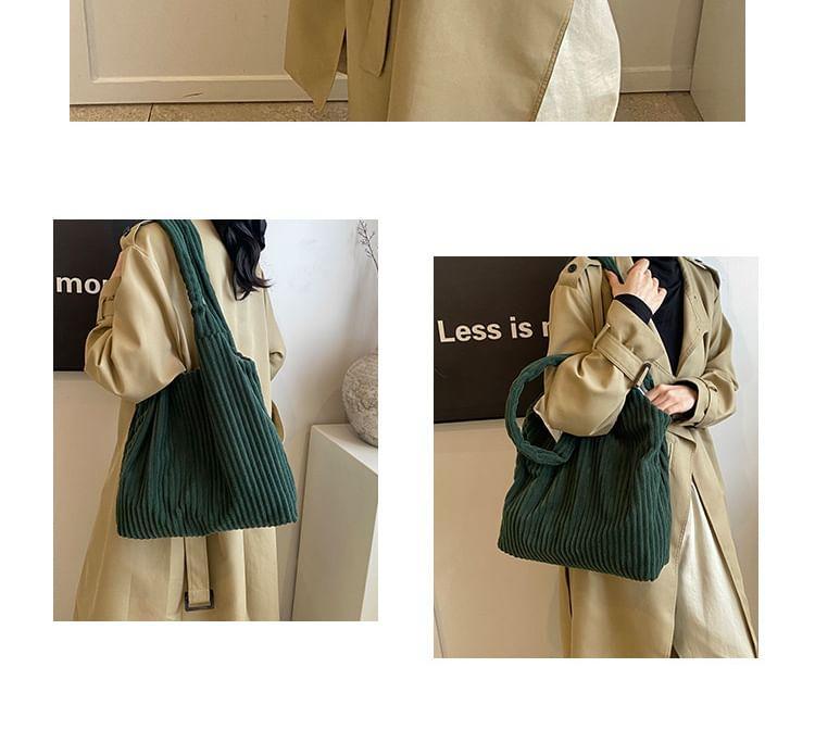 Plain Corduroy Tote Bag Product Image