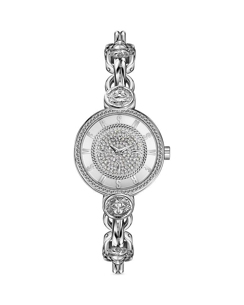 Versus Versace Womens Les Docks Petite 2 Hand Quartz Silver-Tone Stainless Steel Watch, 30mm Product Image